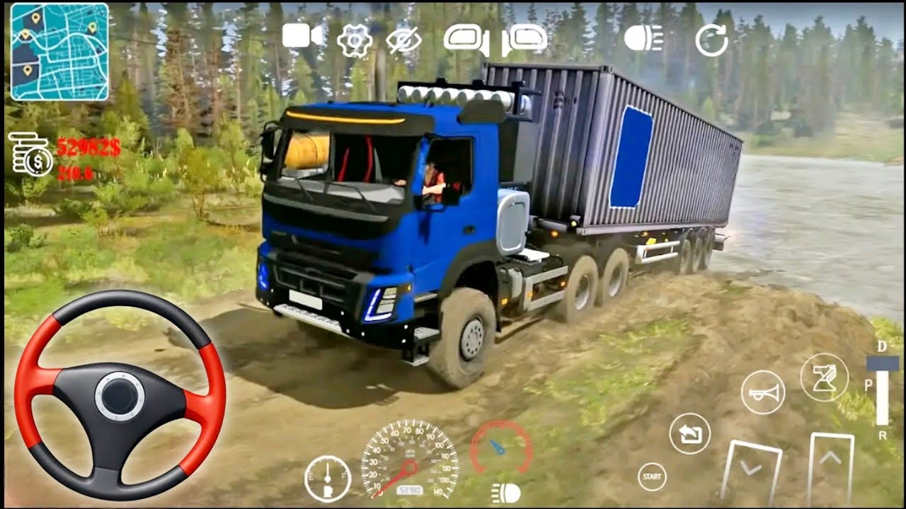 🚛 Offroad Cargo Truck Transporter Simulator - Truck Transporter Trailer Driver 3D