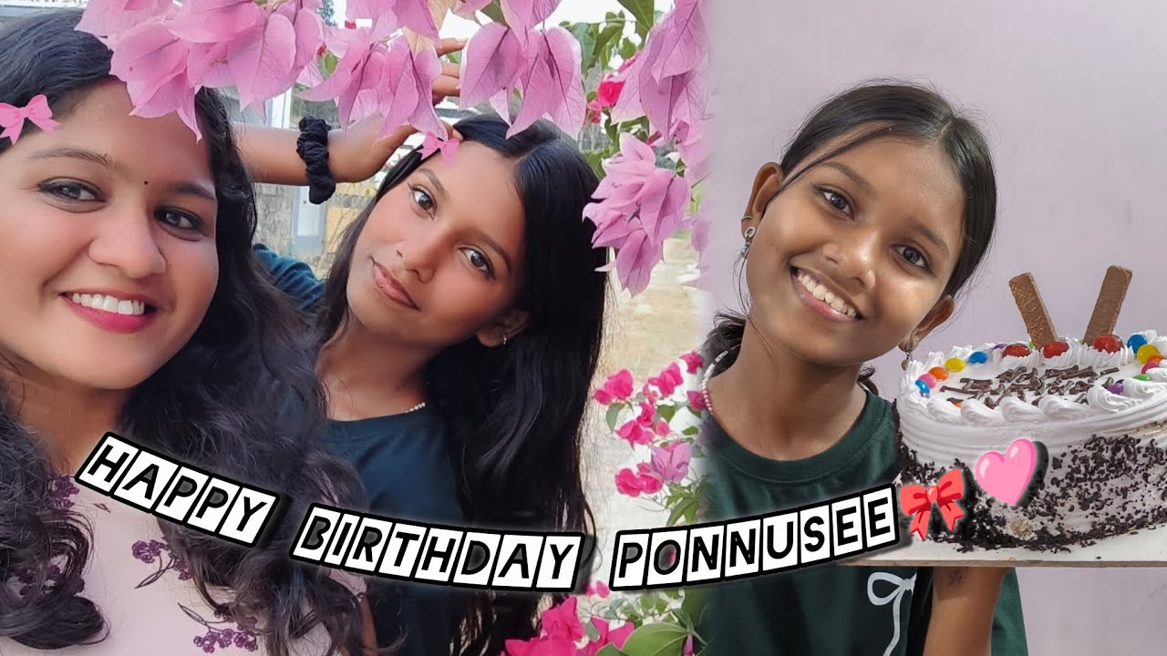 Her Day 🎀🤍/Happy Birthday Ponnuss 🤌😚(1/2/2026)#birthday #vlog #withfamilyvlogs 