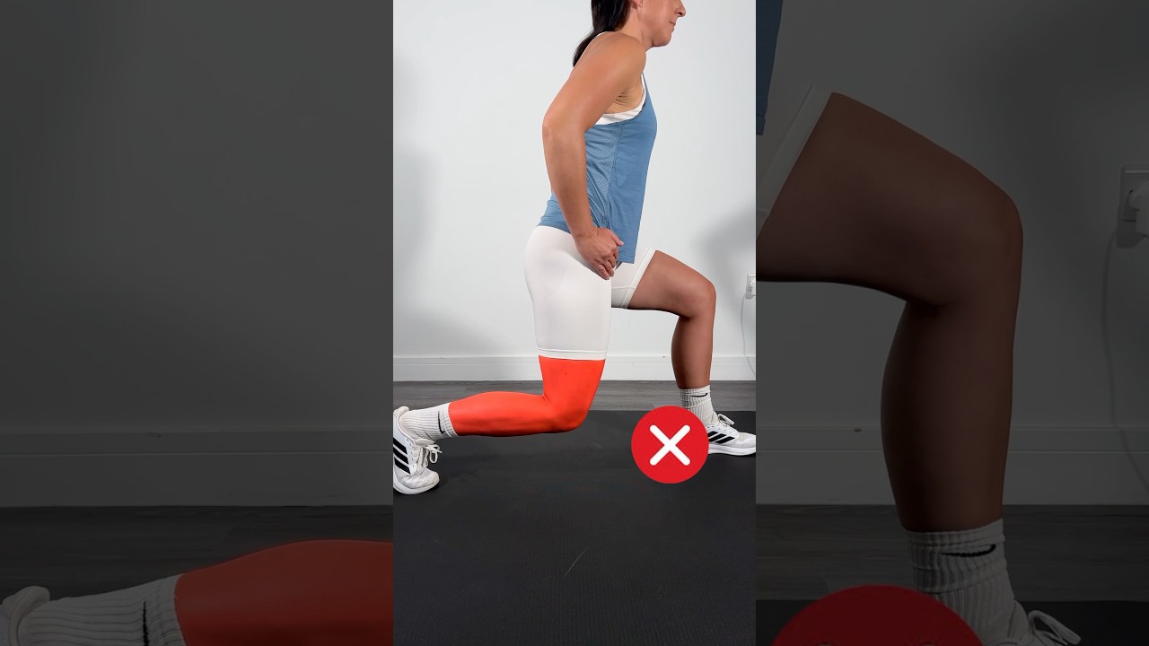✅ The PERFECT Static Lunge | Fix Your Form & Avoid Mistakes ❌ #homeworkout #lunges