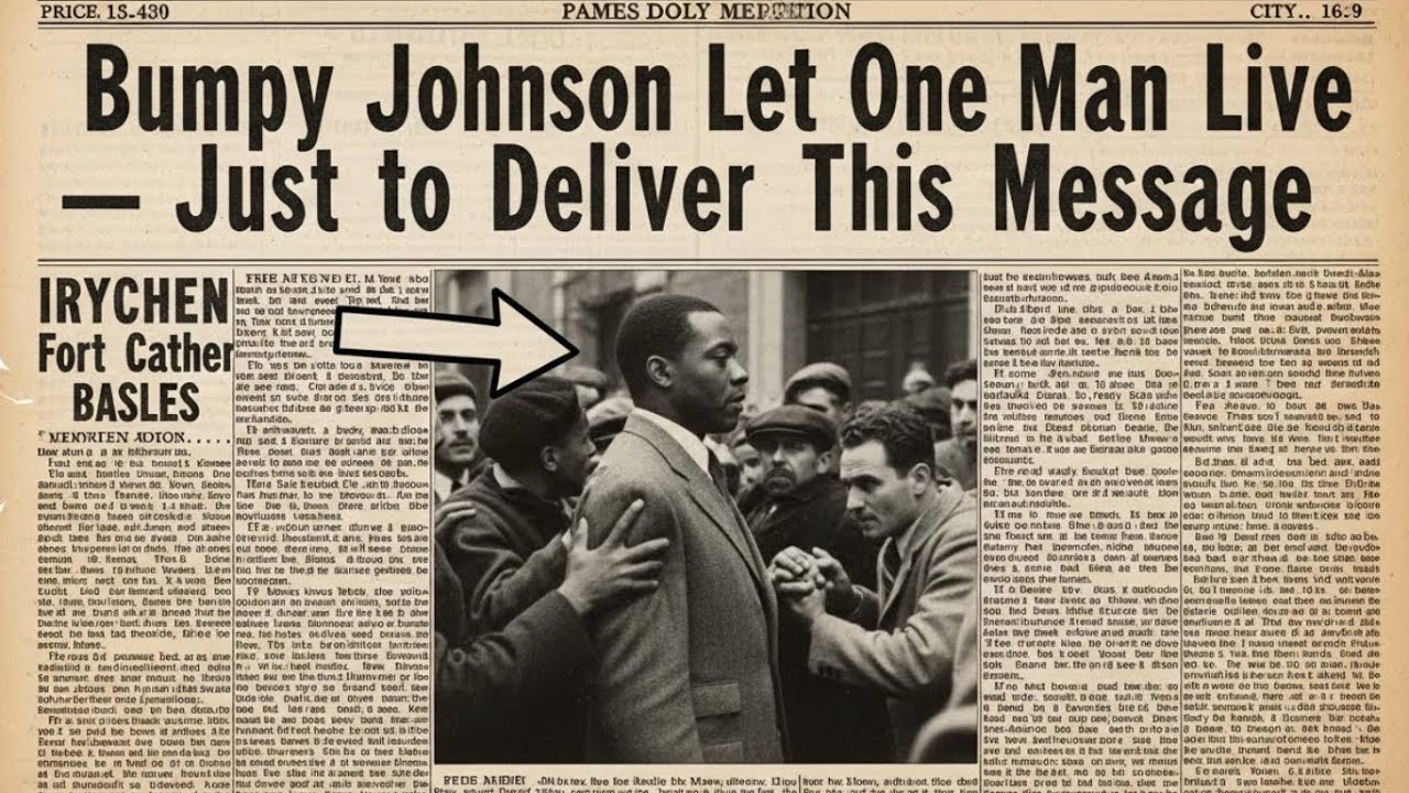 Bumpy Johnson Let One Man Live — Just to Deliver This Message
