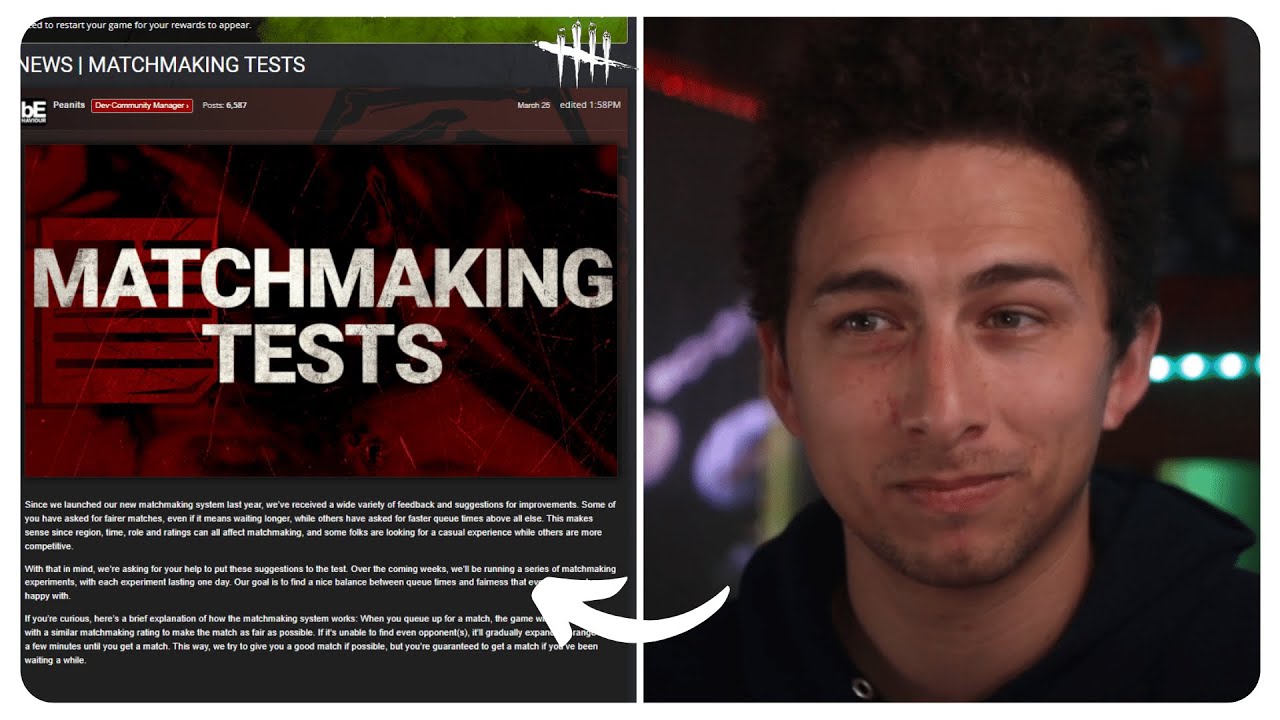 Matchmaking Tests Will be Lose-Lose - Mid-Chapter 23.5 Dead by Daylight