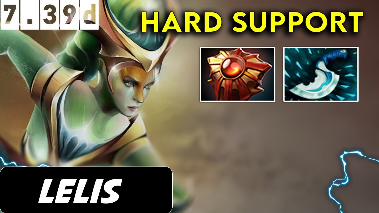 Lelis Naga Siren Hard Support - Dota 2 Patch 7.39d Pro Player Gameplay