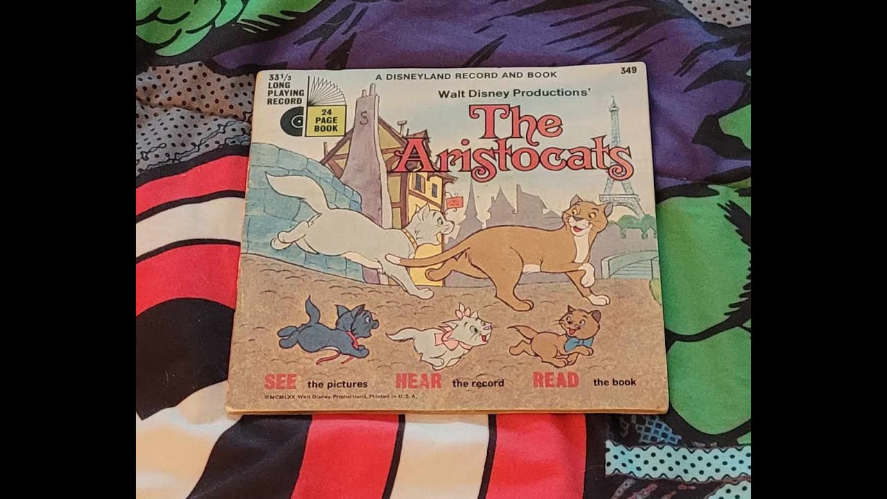 episode 41 Disney the aristocats 1970 book on record cut version