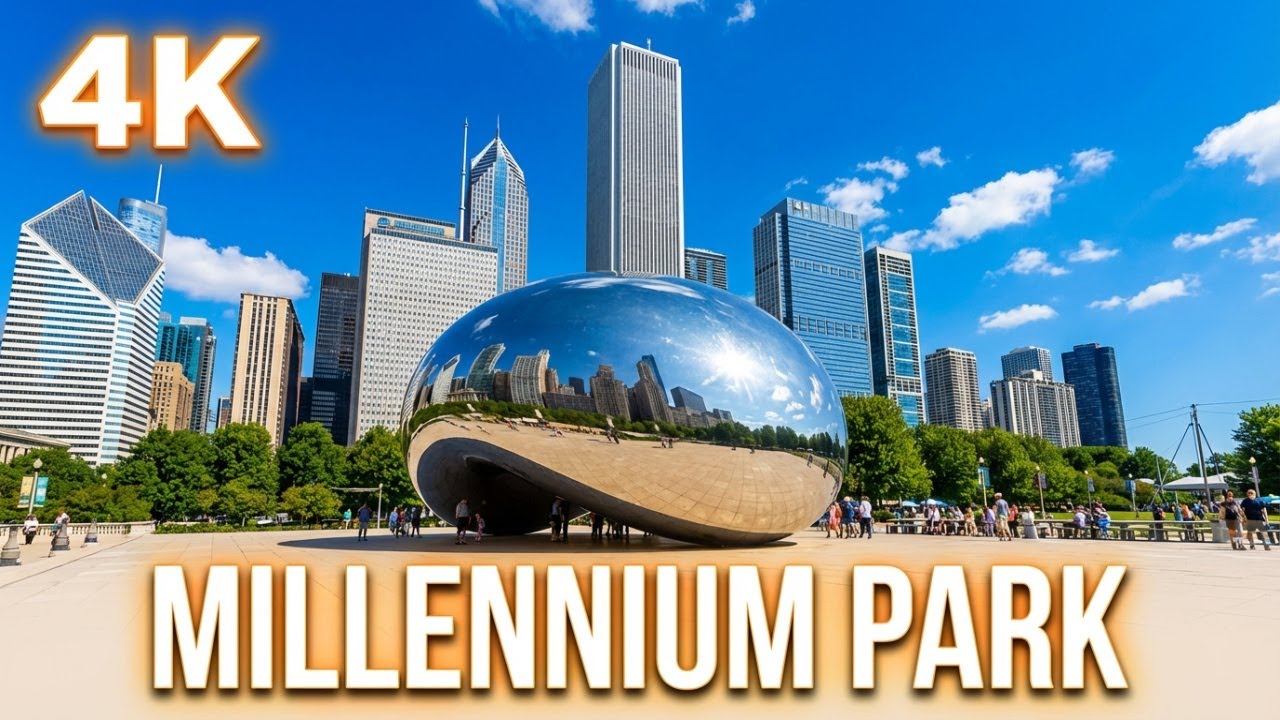 4K-MILLENNIUM PARK CHICAGO WALKING TOUR