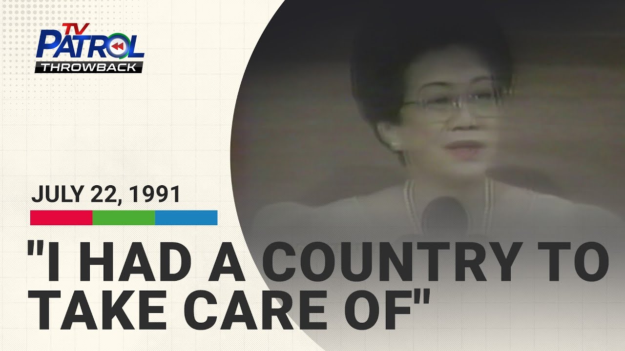 Huling SONA ni Cory Aquino nagbigay-diin  sa kapangyarihan ng taumbayan | TV Patrol Throwback