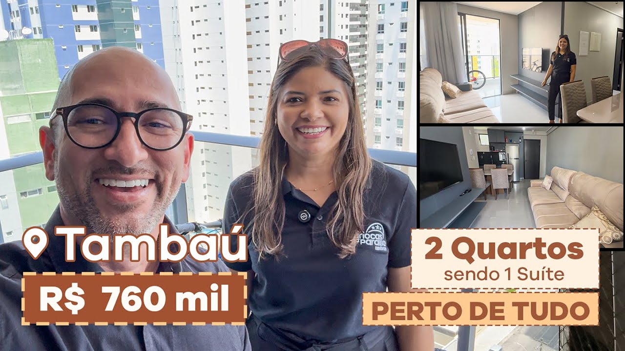 Apartamento a venda em Tambaú de 2 Quartos e infraestrutura completa.