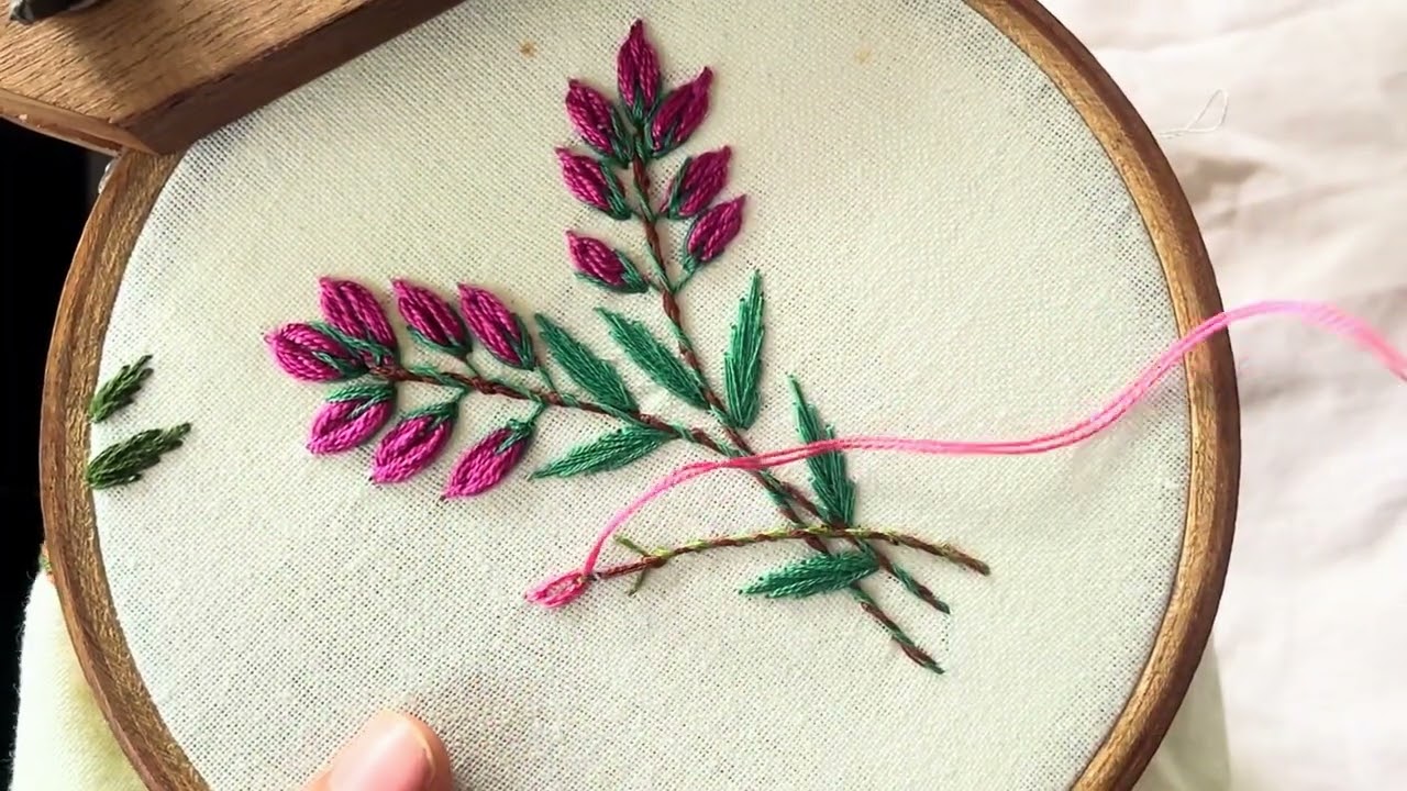 Simple and beautiful flower embroidery design|flower embroidery trick