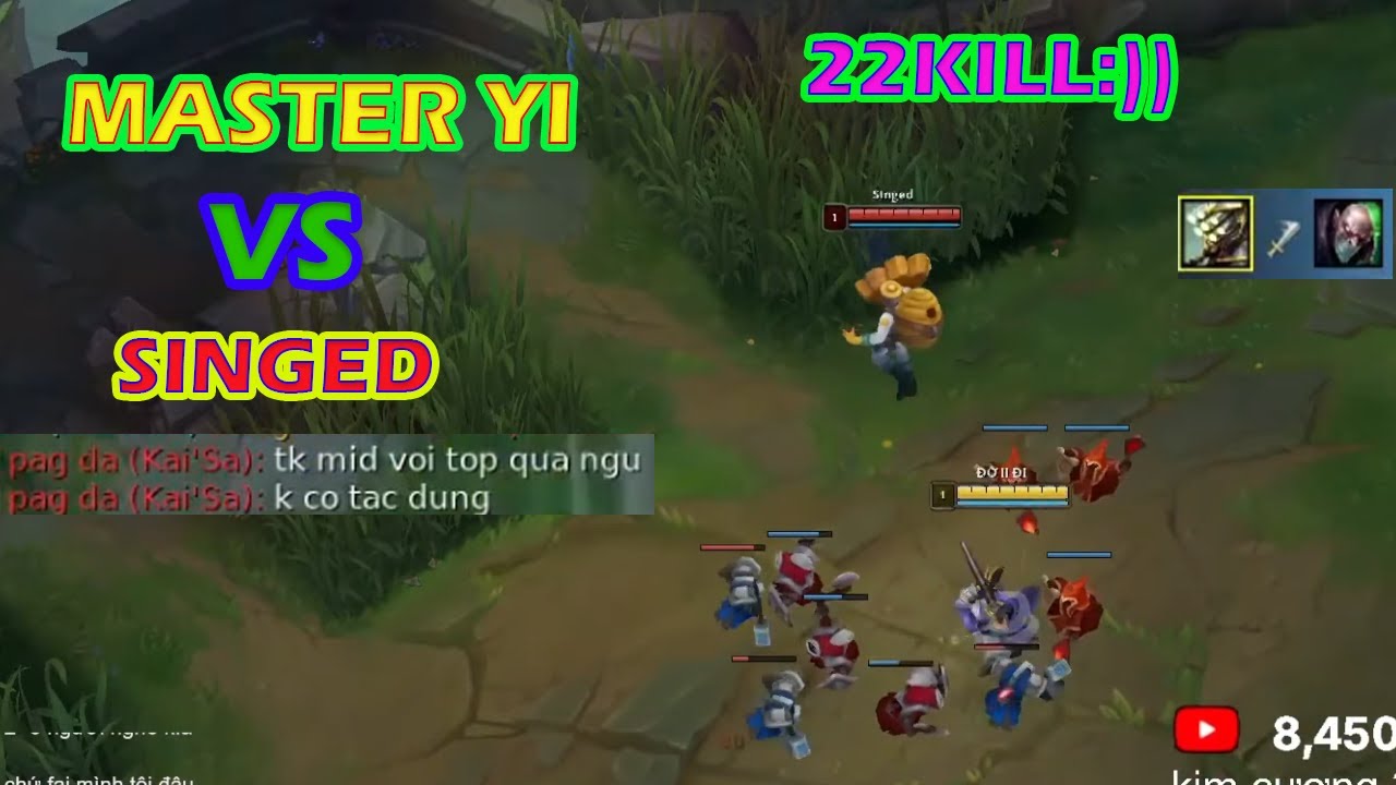 YI CAO THỦ TRẢM SINGED KIM CƯƠNG , 22 KILL CHO THỢ YI !!!