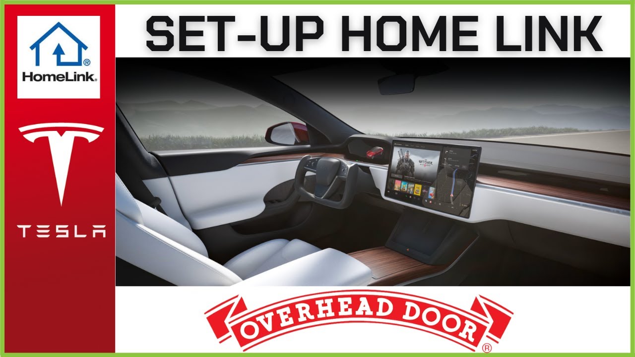 How To Set Up HomeLink In Your Tesla With An Overhead Door Opener (2023)