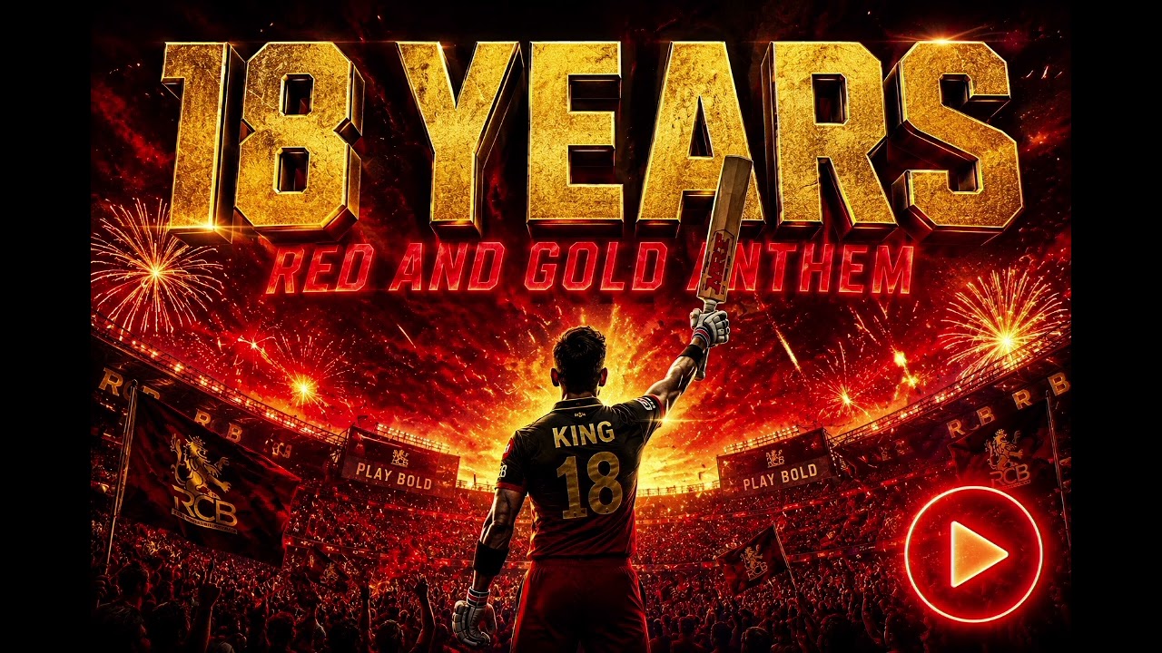 THE RED & GOLD LEGACY ❤️ | RCB Fan Anthem 2026 | Virat Kohli Tribute | IPL Final Special
