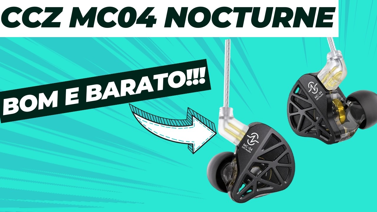 O Fone CCZ MC04 Nocturne É o SEGREDO para uma Experiência de Áudio INCRÍVEL!