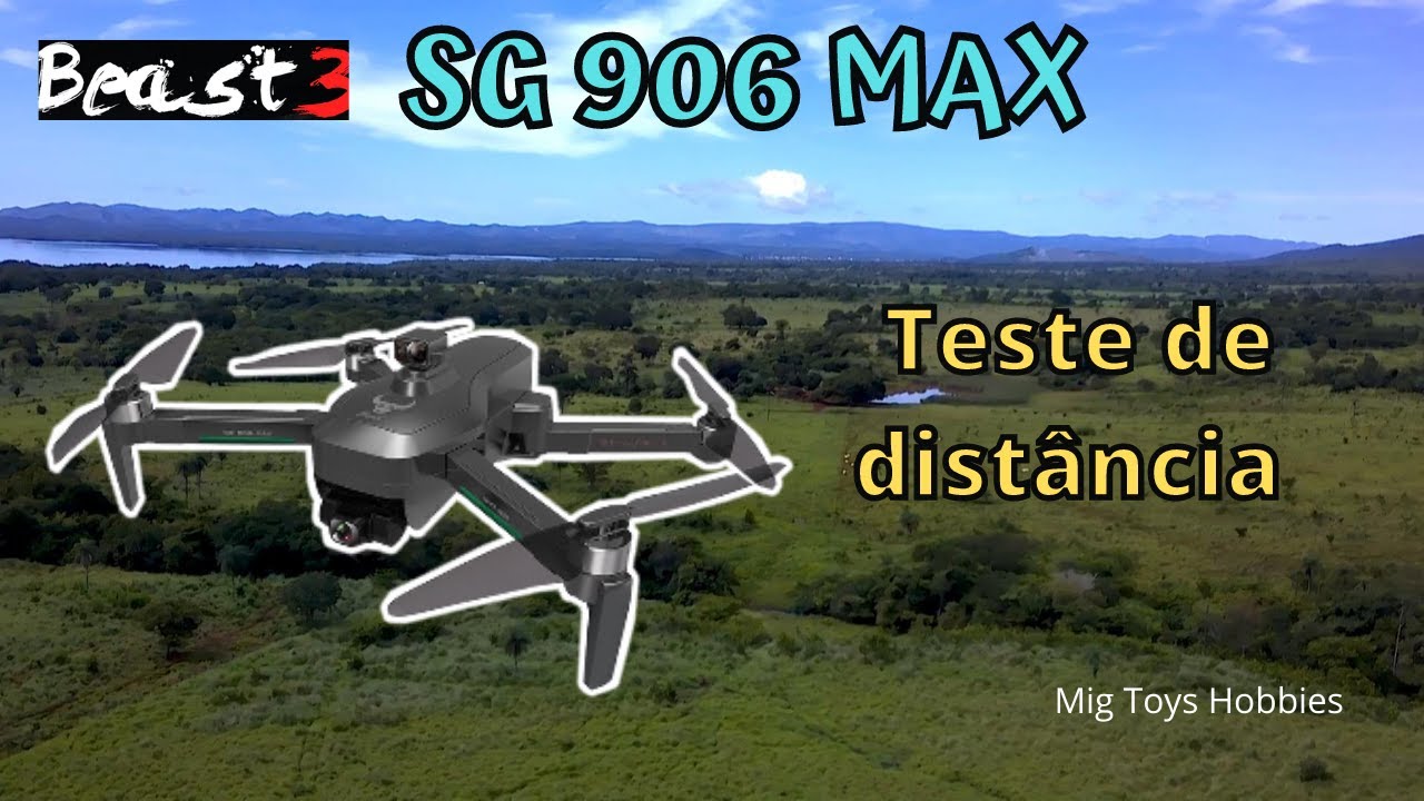 SG906MAX Teste de distância, drone barato com sensor de obstáculos