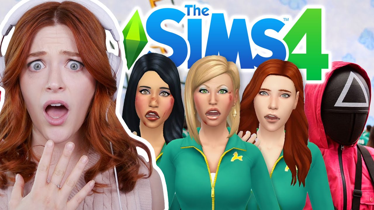 The Sims 4, но мы соревнуемся в игре Squid