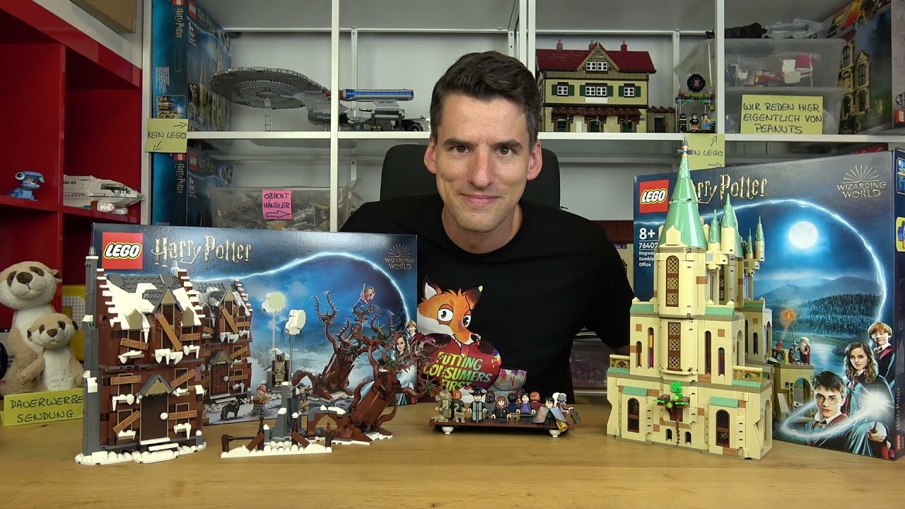 Es geht nur um die Figuren: LEGO® Harry Potter 76402 & 76407 Dumbledores Büro und die heulende Hütte