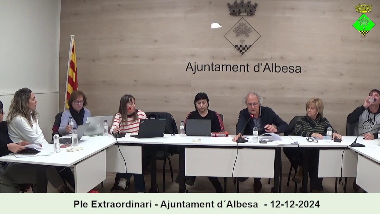 Ple Extraordinari - Ajuntament d´Albesa  - 12-12-2024