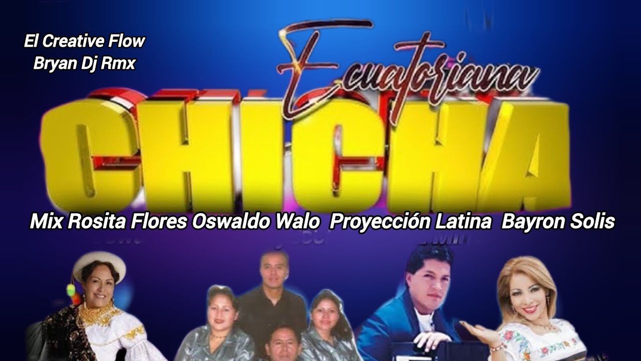 CHICHA MIX ECUATORIANA ROSITA FLORES CAMILO TORRES BAYRON SOLIS OSWALDO WALO TRAVOLTOSOS MIRIANCITA