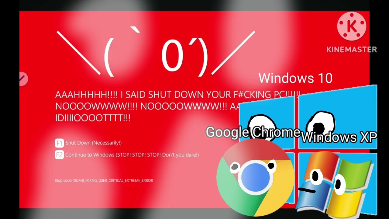 Windows 11 Kill Screen But Windows XP, Windows 10 and Google Chrome Wanted to See It