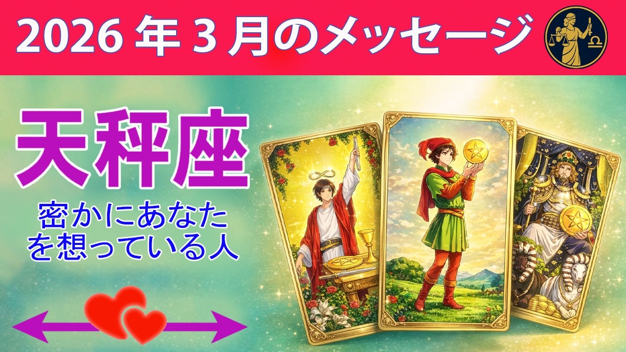 天秤座 ♎ 密かにあなたを想っている人 ☀️#恋愛タロット