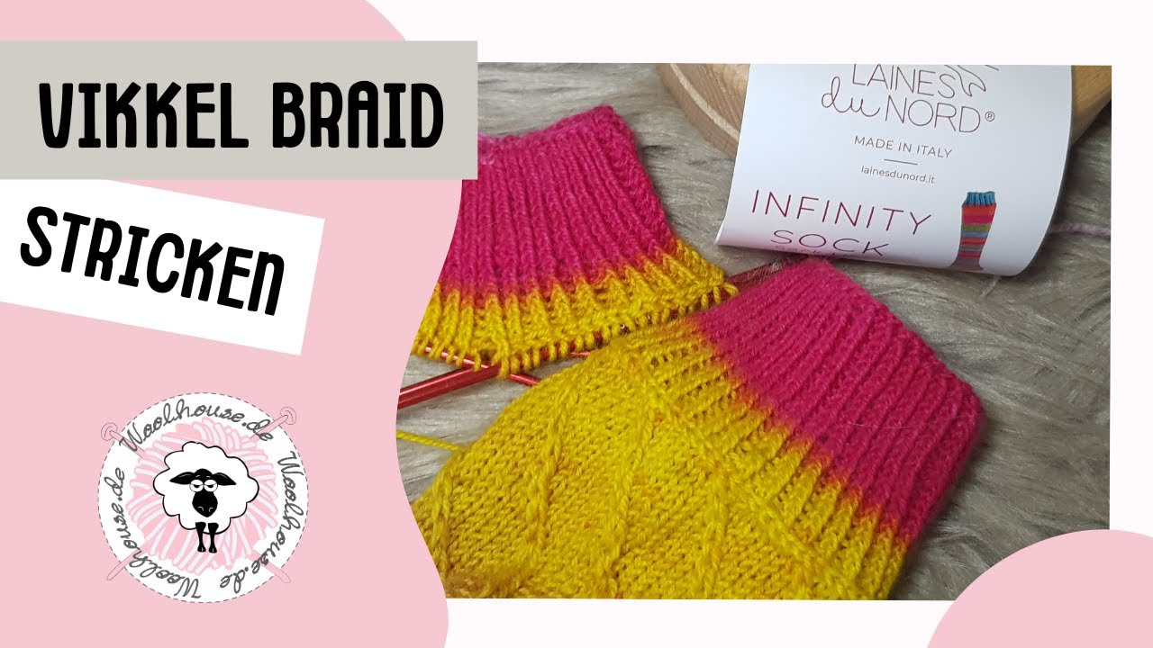 Vikkel Braid Stricken / Maschen querstricken / querliegende Maschen