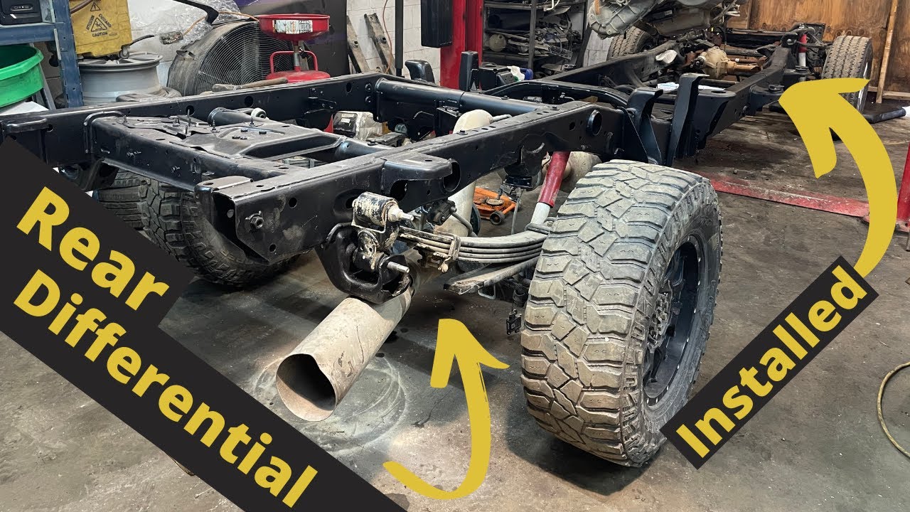 BURNT 2021 SILVERADO 2500 FRONT/REAR DIFFERENTIAL REMOVAL Part 12