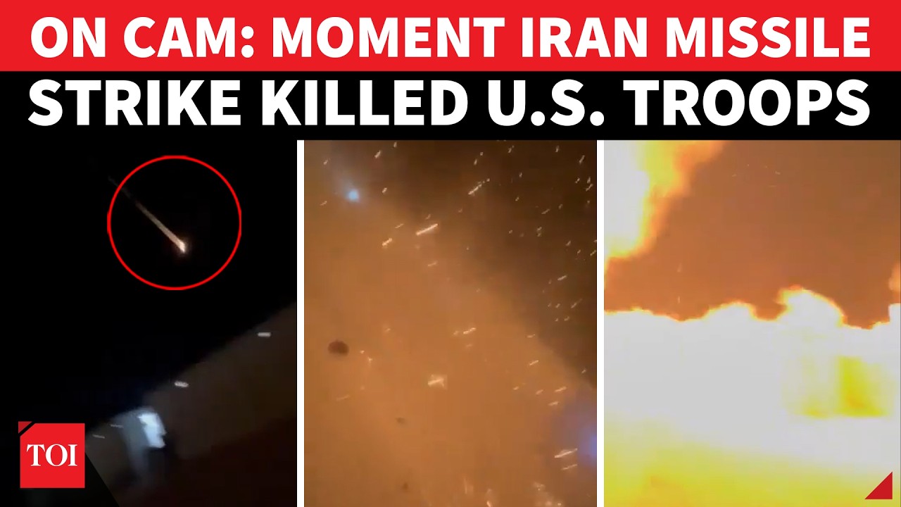 Deadly Iran Strike Video On US Base OUT; Twin Explosions, Massive Fireball Caught On Camera