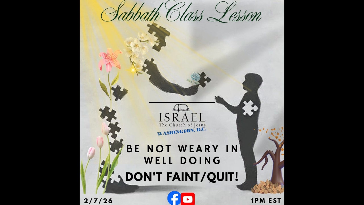 BE NOT WEARY IN WELL DOING...DON'T FAINT/QUIT!!!