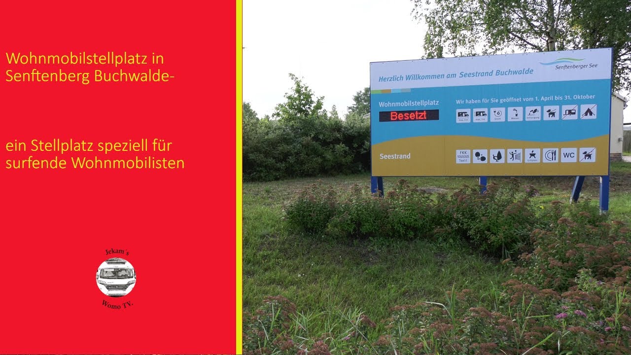 Wohnmobilstellplatz Senftenberg Buchwalde- ein Stellplatz, speziell für Surfer