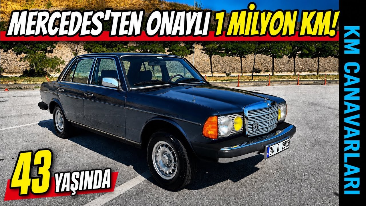 KM CANAVARLARI | 1 Milyon KM'si Mercedes 'ten Onaylı 300d W123 | Mercedes'ten Fır&ccedil;a Yediğimiz Araba