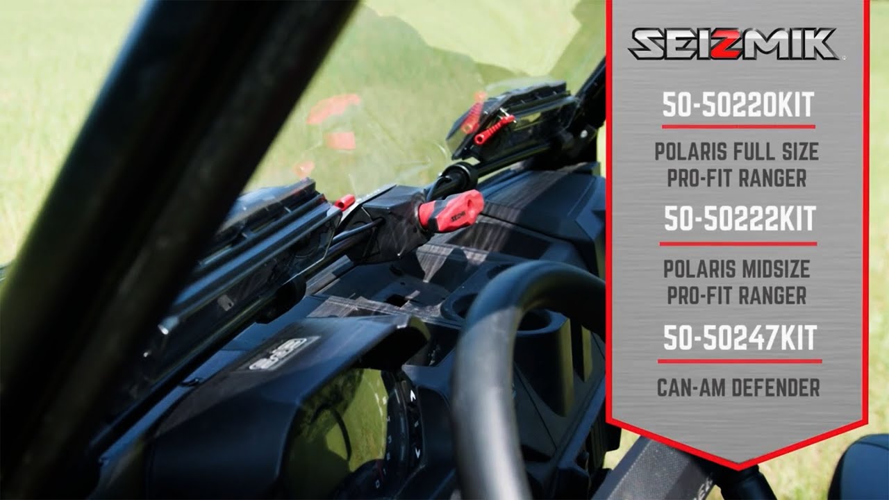 Seizmik Vented Flip-Up Windshield Install Guide for Full and Midsize Rangers and Defenders