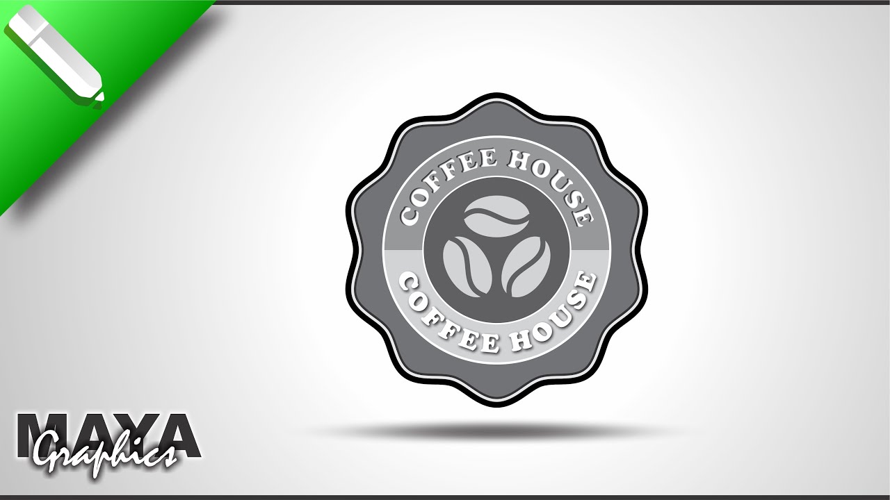 Logo Design in Coreldraw | Coffee House Logo Design in Coreldraw | Maya Graphics | #logo