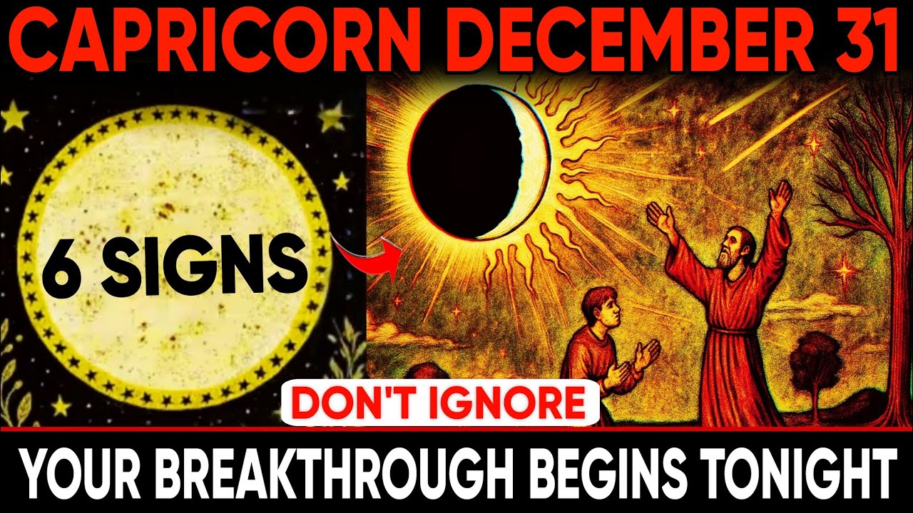 Capricorn ♑ December 31: Don’t Ignore These 6 Signs — Your Breakthrough Begins Tonight ✨