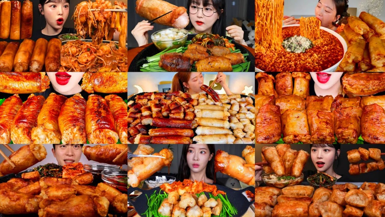 CRUNCHY KOREAN BEEF INTESTINES MUKBANG COMPILATION * BEST SATISFYING BIG BITES KOREAN DAECHANG ASMR
