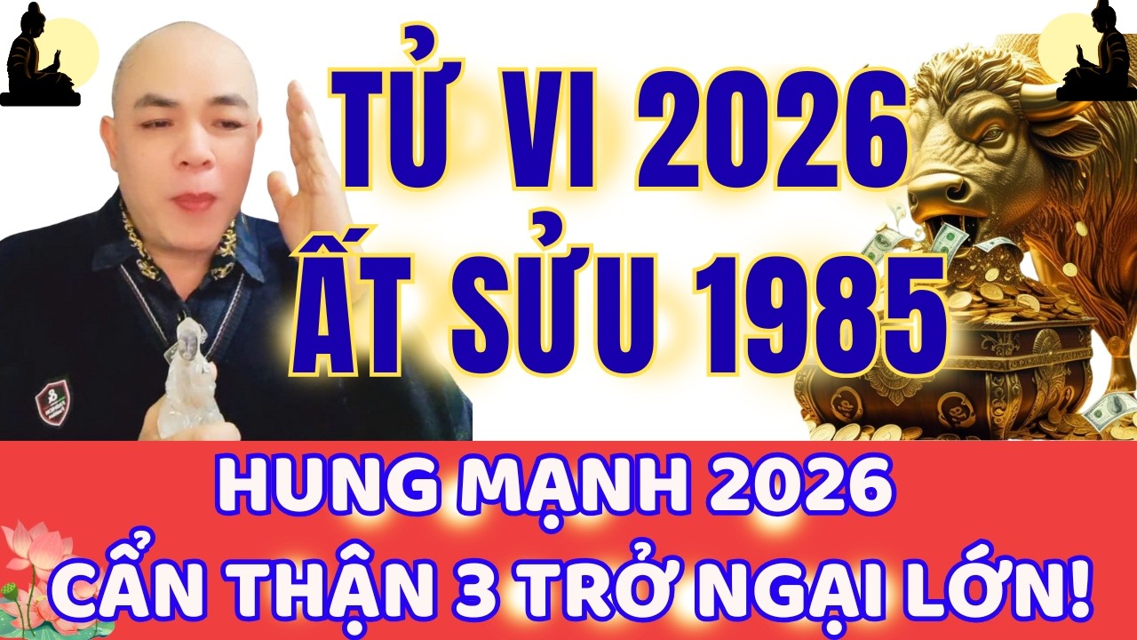 TỬ VI ẤT SỬU 1985 NĂM 2026 🌹🌹🌹👉 HẠI THÁI TUẾ – BIẾN ĐỘNG LỚN & CÁCH HÓA GIẢI CHO NAM VÀ NỮ