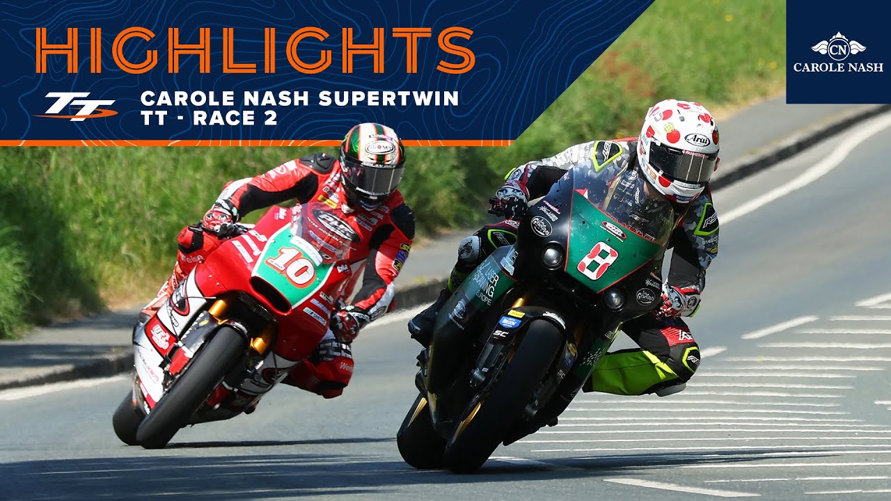 Carole Nash Supertwin TT Race 2 - Highlights | 2023 Isle of Man TT Races