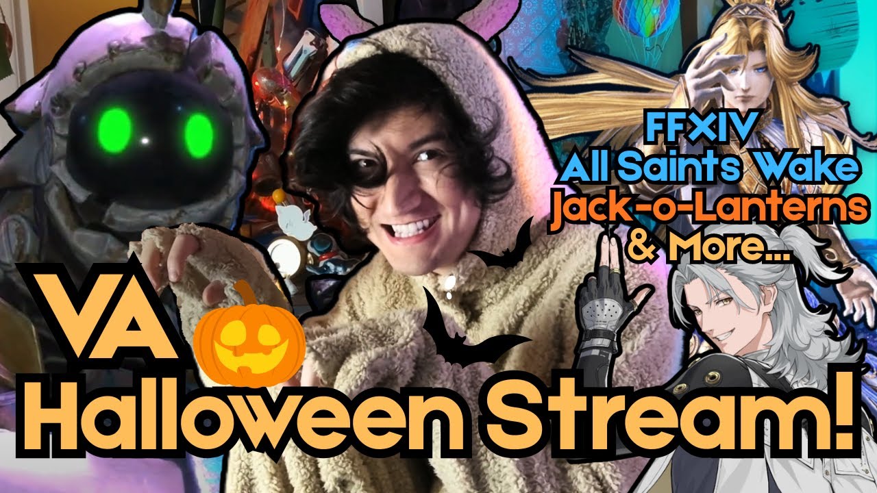 Halloween Stream! James Day VA (Aalto, Otis) - FFXIV All Saint's Wake, Jack-O-Lantern Carving