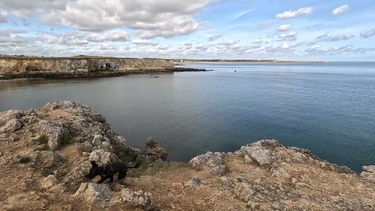 South Shields beach walk. The Leas to Marsden Bay.