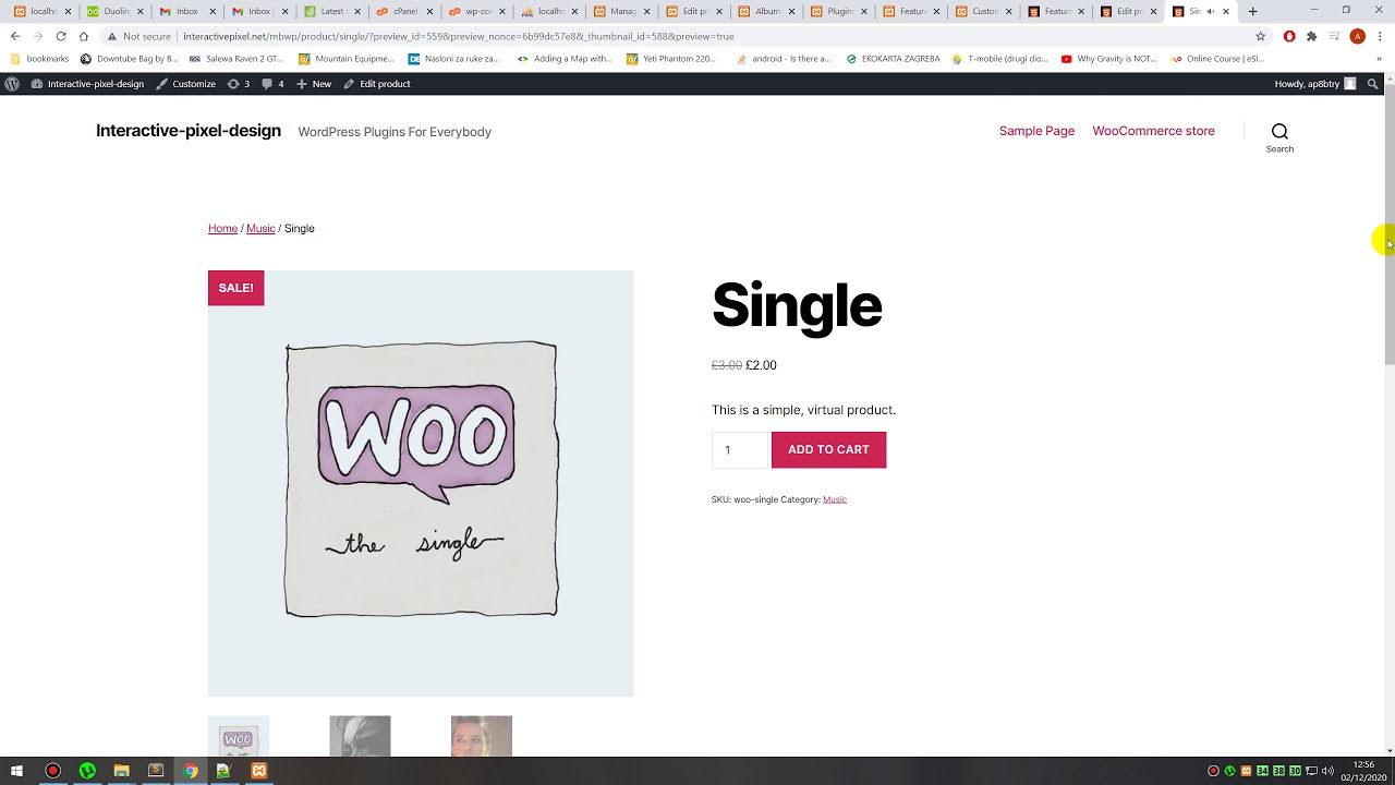WooCommerce single product video