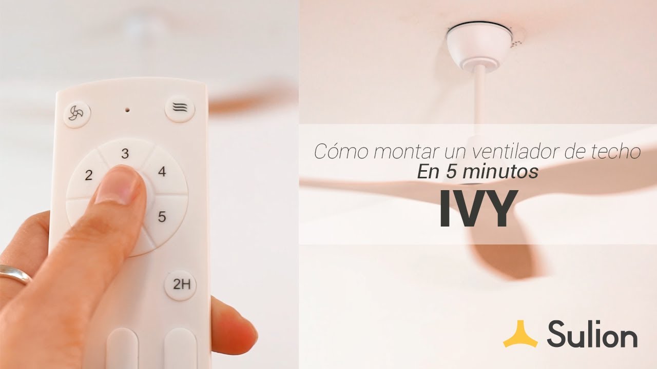Sulion - Ventilador de techo de exterior - IVY - Instalación y uso