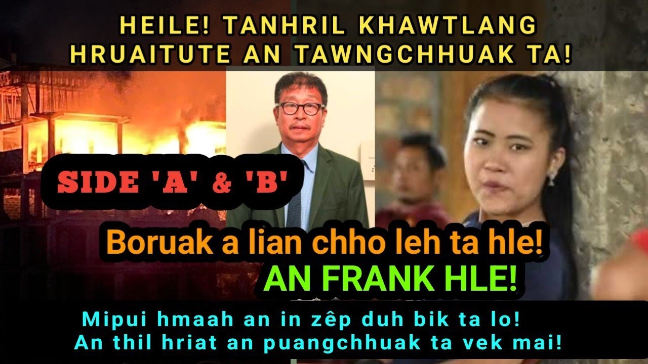 Heile! Pu RL Peka chhungte chêt dan avangin Tanhril Khawtlang hruaitute an tawngchhuak ta! 