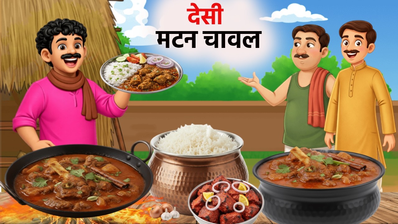देसी स्पाइसी मटन चावल वाला | DESI SPICY MUTTON CHAWAL WALA | MORAL BEDTIME | HINDI STORIES