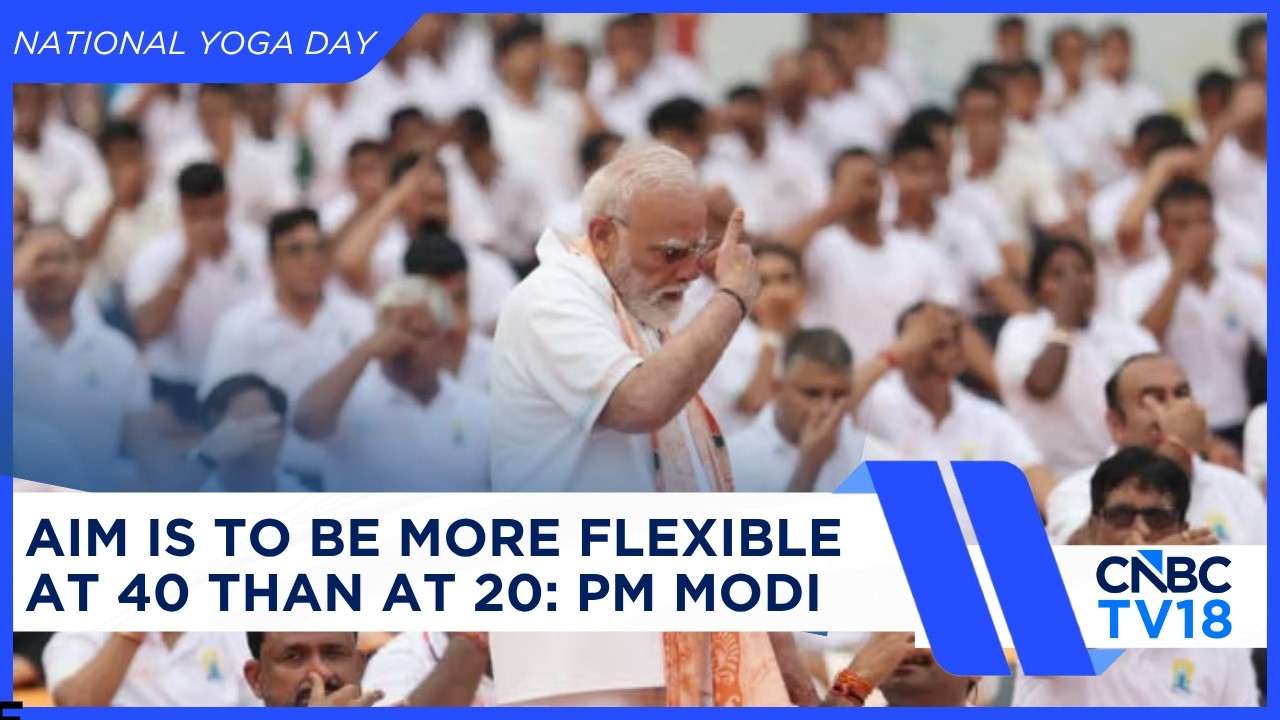 Premier Narendra Modi przewodzi obchodom Międzynarodowego Dnia Jogi 2026 w Kolkacie | N18V
