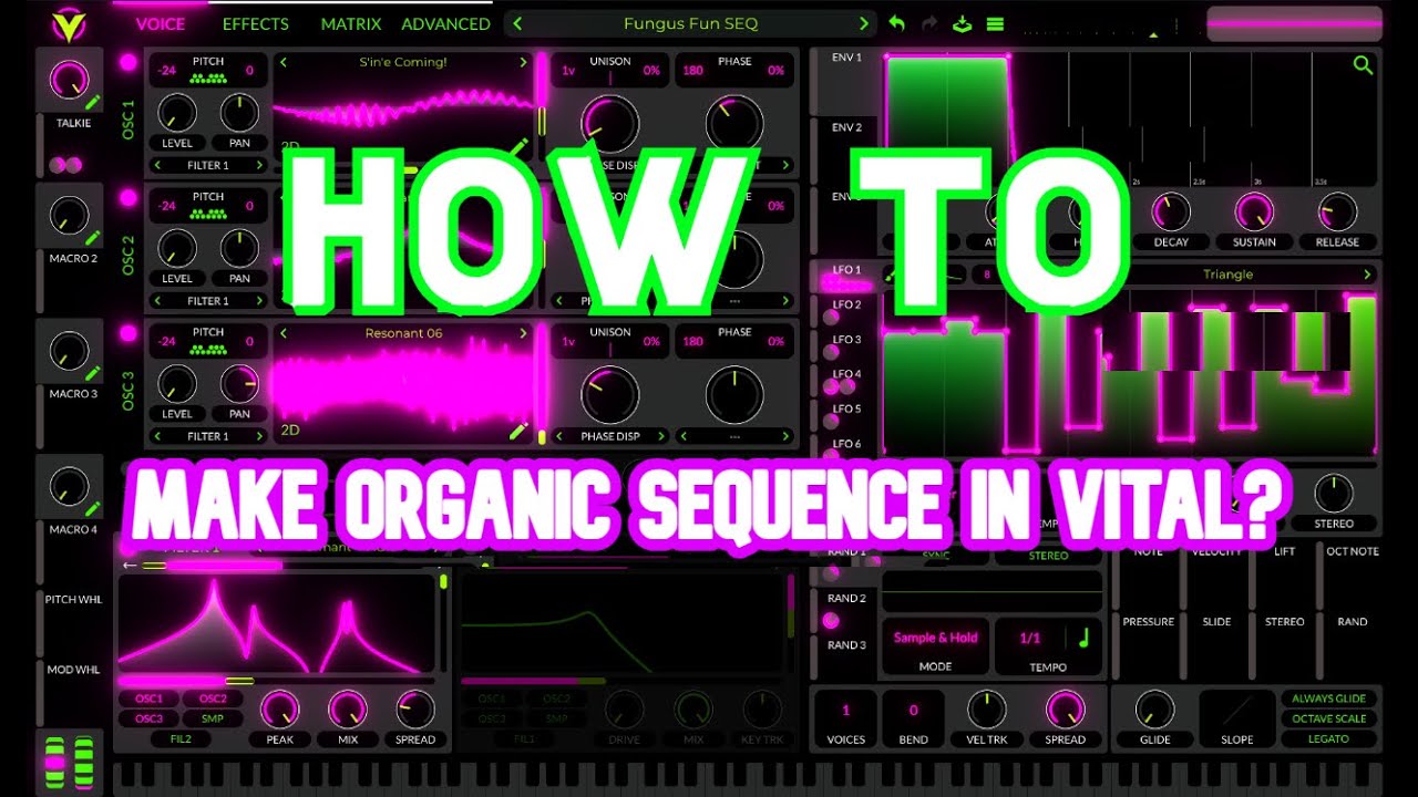 How to make Organic Sequence in VITAL? #howto #make #psytrance