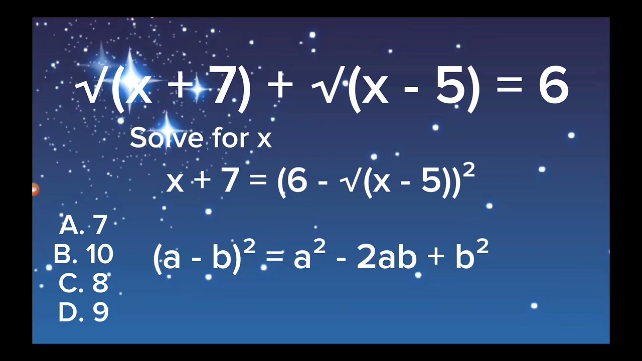 Super hard algebra equation?