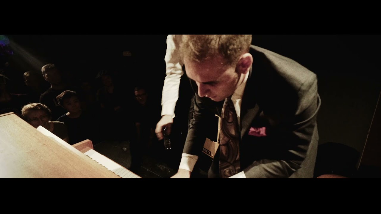 Gordon Webster and Luca Filastro Piano Battle with the Shirt Tail Stompers at Lindy Shock