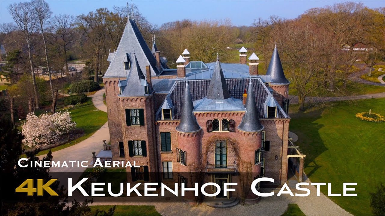 KEUKENHOF CASTLE 🇳🇱 4K Drone | Amsterdam Region of Holland