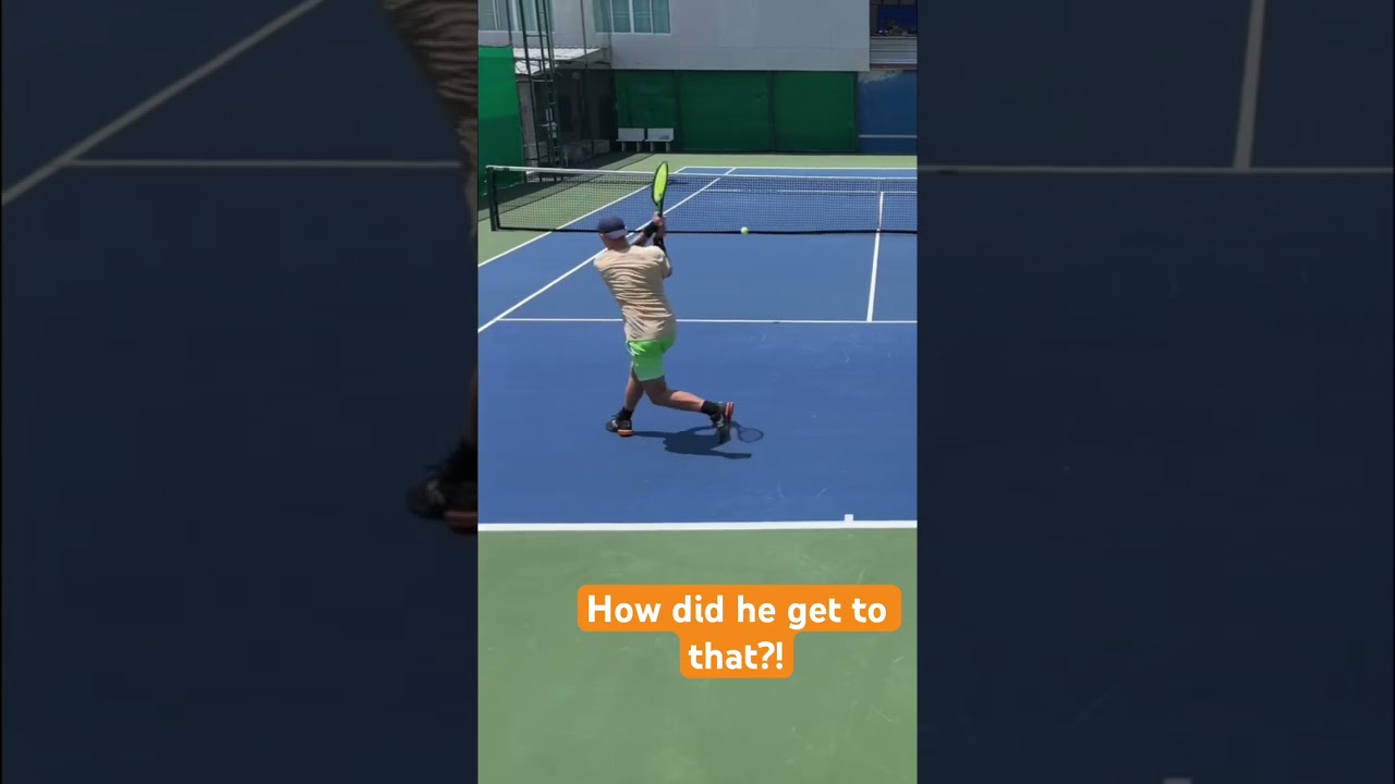 How did he get to that?! #tennis #match #chiangmai #thailand