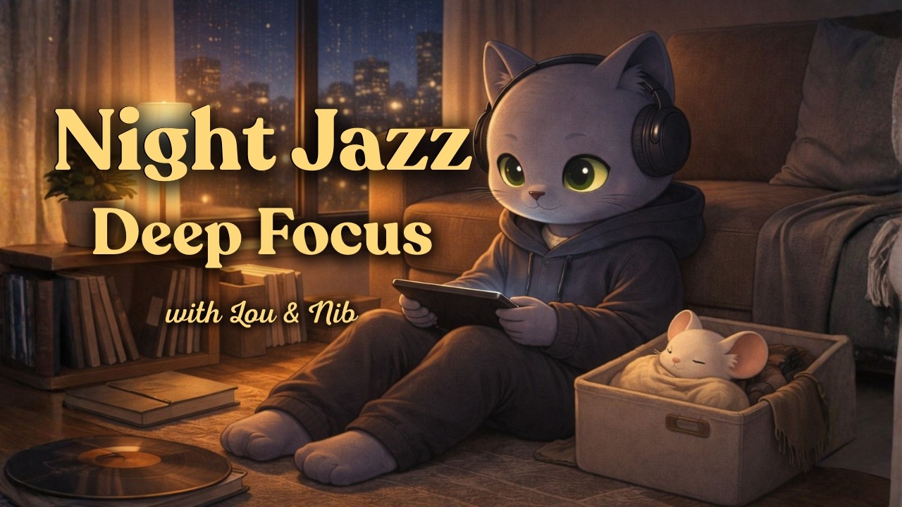 Night Jazz for Deep Focus 🌙 Cozy Midnight Jazz to Work, Study & Relax