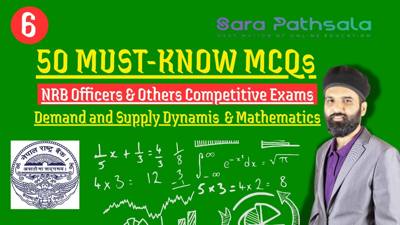 50 Essential Economics & Math MCQs | NRB Officer Pretest & MA Entrance | Supply & Demand Dynamics |