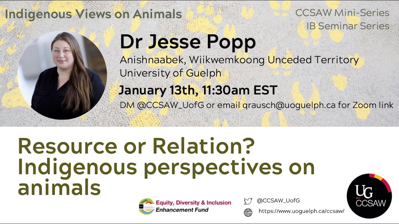 Resource or Relation? Indigenous perspectives on animals | Dr. Jesse Popp