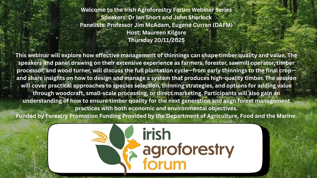 Agroforestry and Timber Webinar